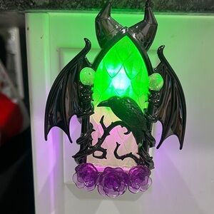 Bath & Body Works Gothic Raven Nightlight with Green and Purple Accents